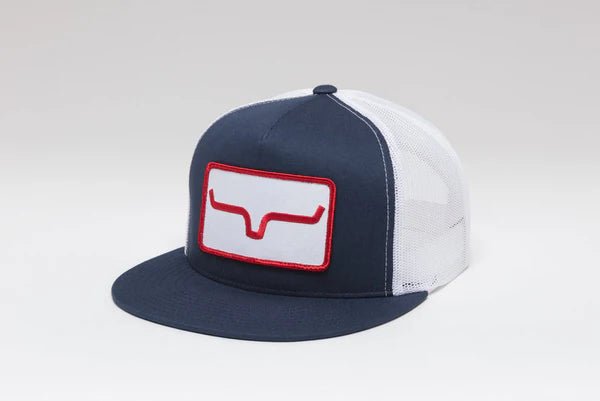 Discover Kimes Ranch - Banner Navy White Quality Kimes Ranch Hats located at The Revival.