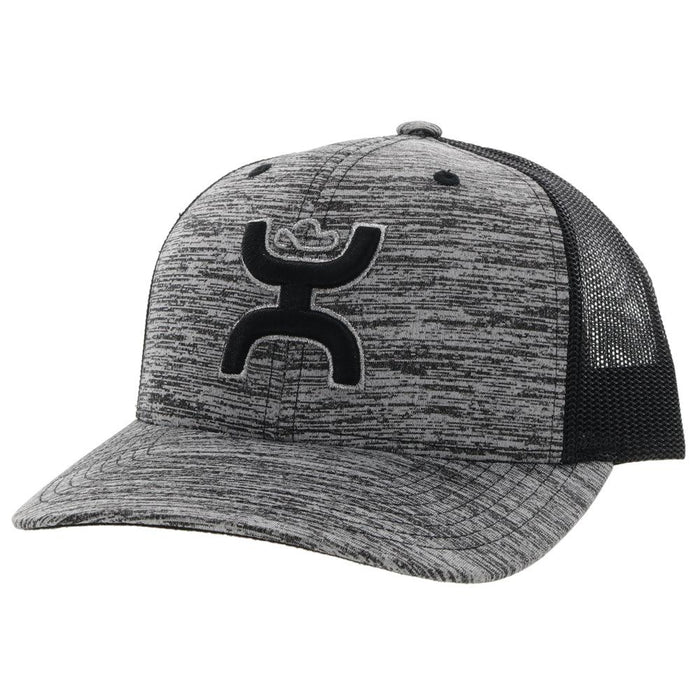 Discover Hooey Sterling Grey/Black Snapback Hat Quality Hooey Hats located at The Revival.