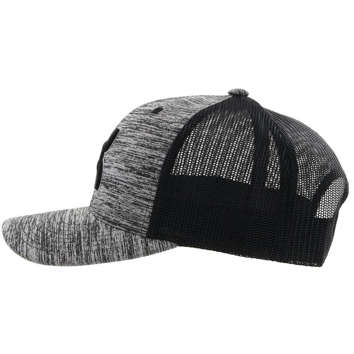 Discover Hooey Sterling Grey/Black Snapback Hat Quality Hooey Hats located at The Revival.