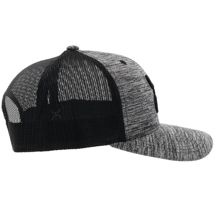 Discover Hooey Sterling Grey/Black Snapback Hat Quality Hooey Hats located at The Revival.