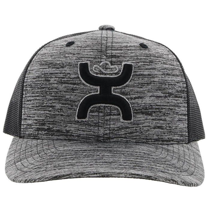 Discover Hooey Sterling Grey/Black Snapback Hat Quality Hooey Hats located at The Revival.