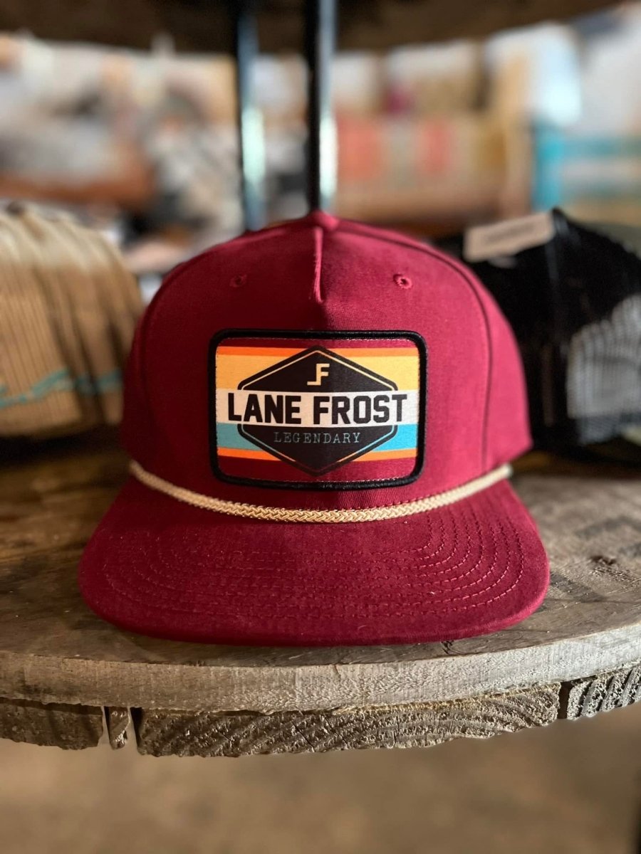 Discover Lane Frost Brand - Poncho Cap, Maroon Quality Lane Frost Hats located at The Revival.