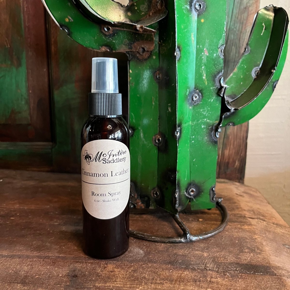 Discover Mcintire Saddlery Cinnamon Leather Scented Room Spray - 4oz Quality Mcintire Saddlery Home Fragrances located at The Revival.
