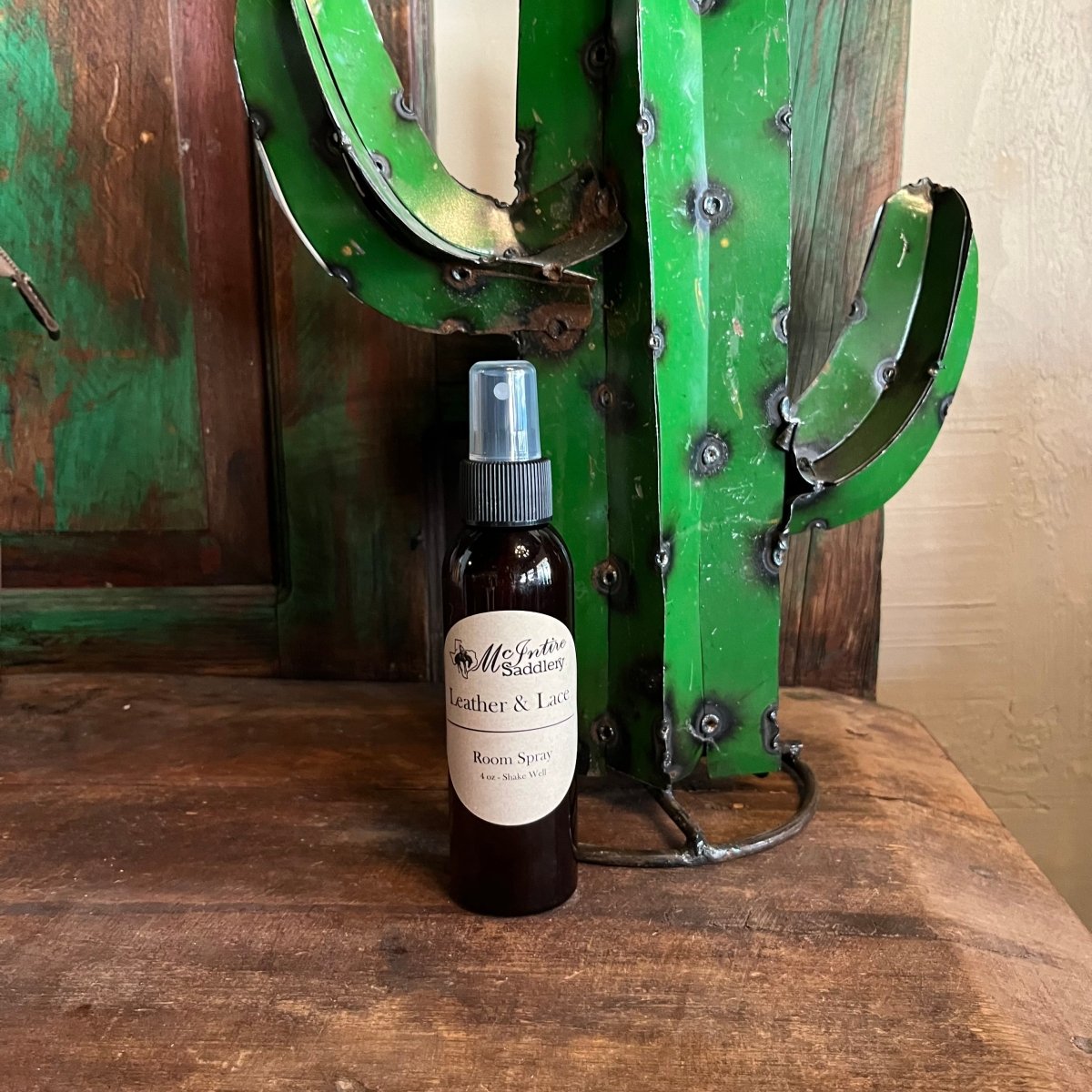 Discover McIntire Saddlery Leather & Lace Scented Room Spray - 4oz Quality Mcintire Saddlery Home Fragrances located at The Revival.