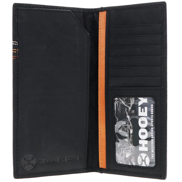 Discover "Ranger" Rodeo Hooey Wallet Embroidered Black Leather Quality Hooey Wallet located at The Revival.