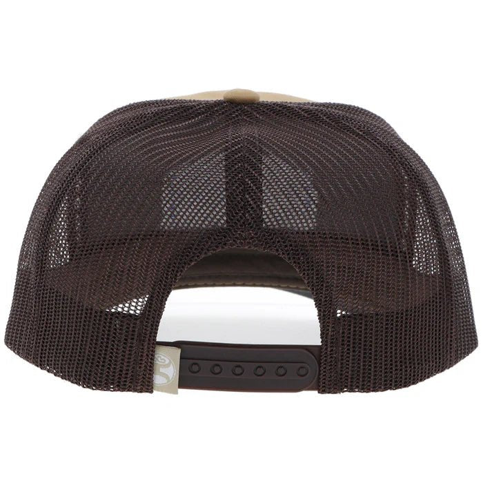Discover Hooey "John Wayne" Hat Tan/Brown w/Blue & White Patch Quality Hooey Hats located at The Revival.