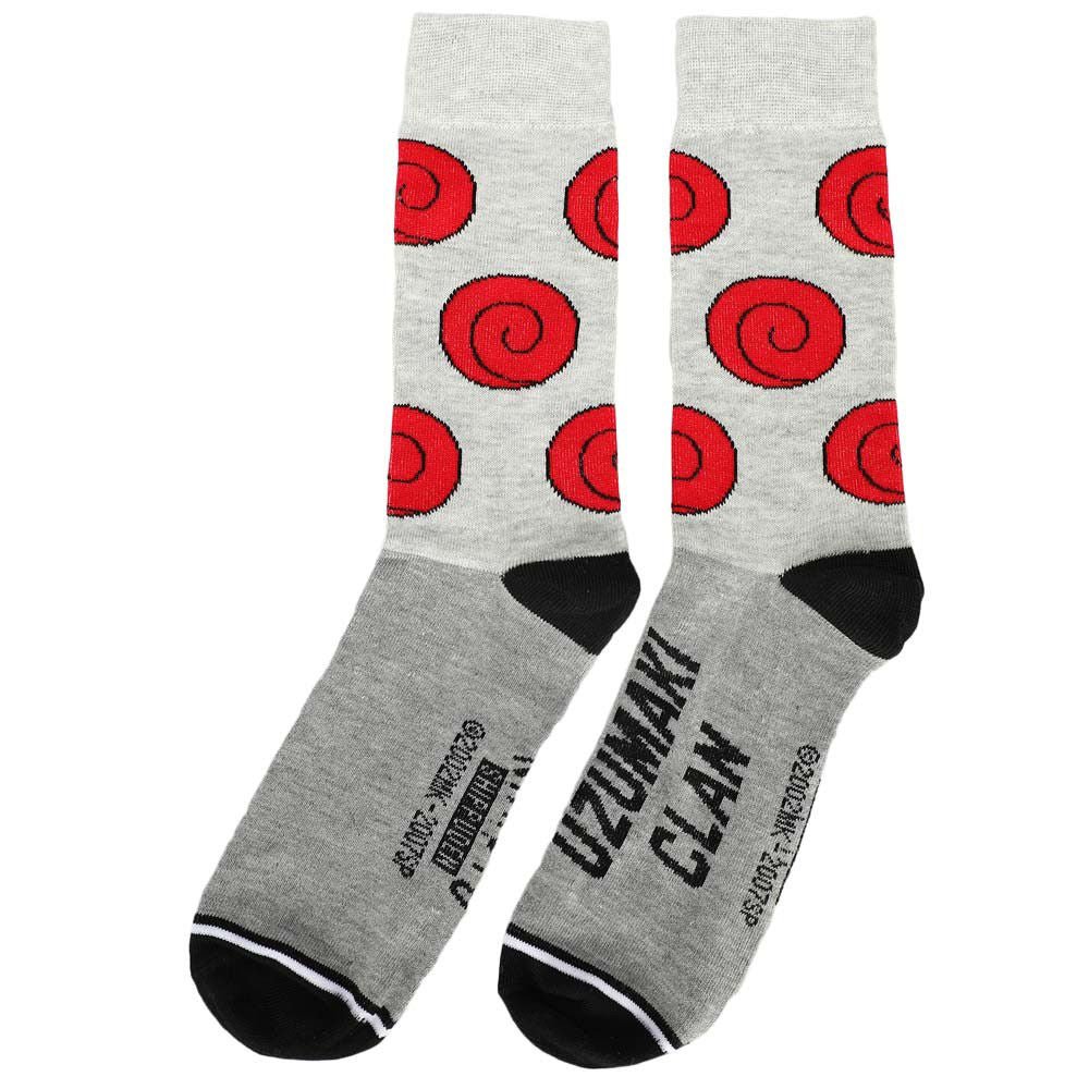 Discover Naruto Split Color 5 Pair Crew Socks Quality Bioworld Socks located at The Revival.