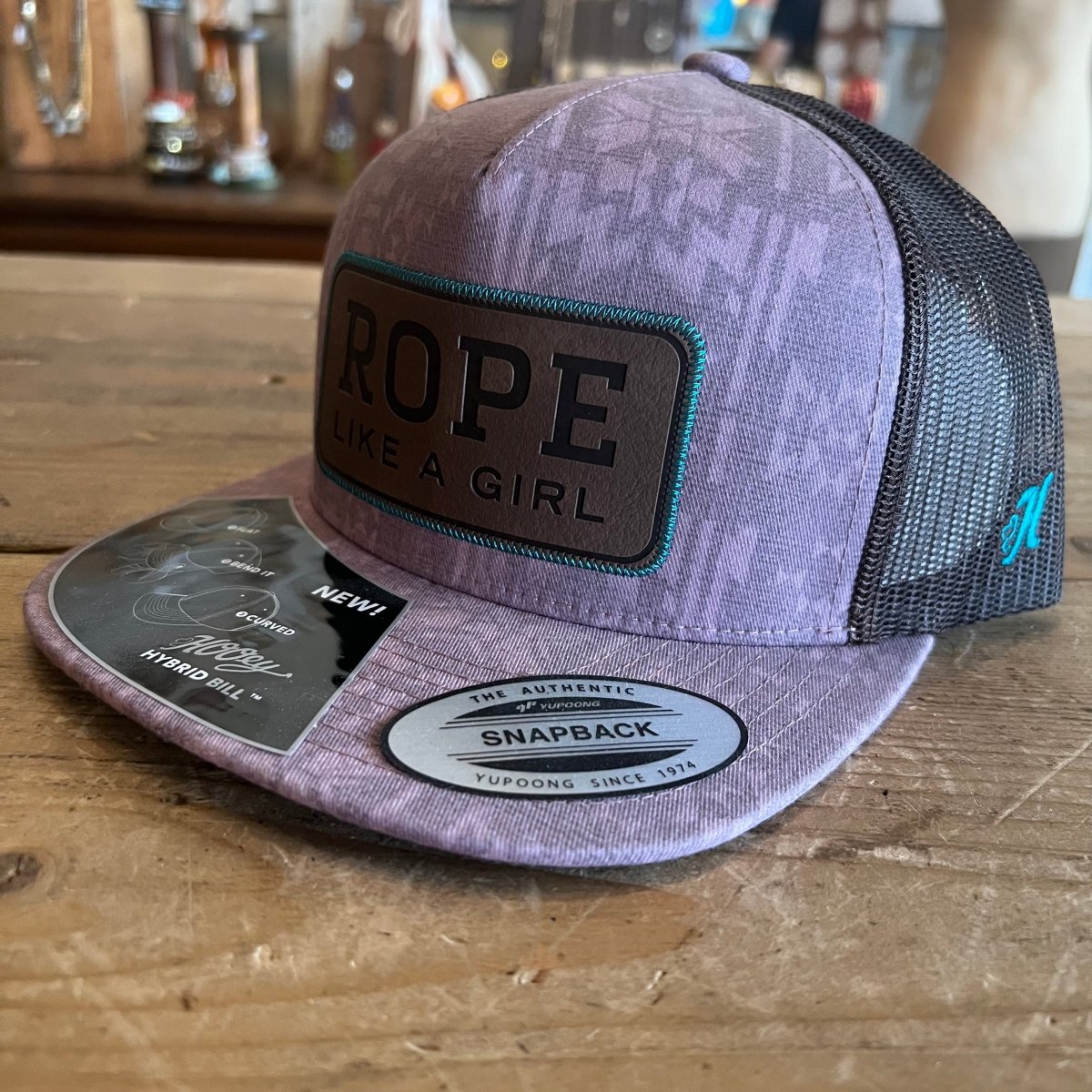Discover Hooey Rope Like A Girl Pink /Brown Aztec Hat Quality Hooey Hats located at The Revival.