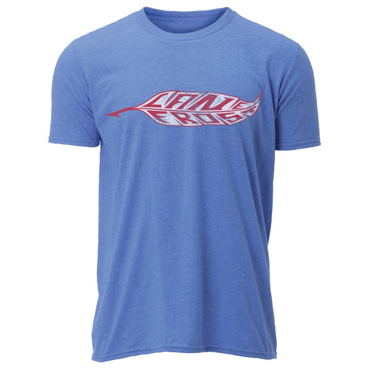 Discover Lane Frost Brand Feather T-Shirt Blue Quality Lane Frost Shirt located at The Revival.