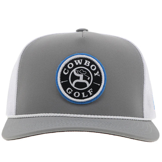 Discover Hooey "Cowboy Golf" Hat Grey/White Quality Hooey Hats located at The Revival.