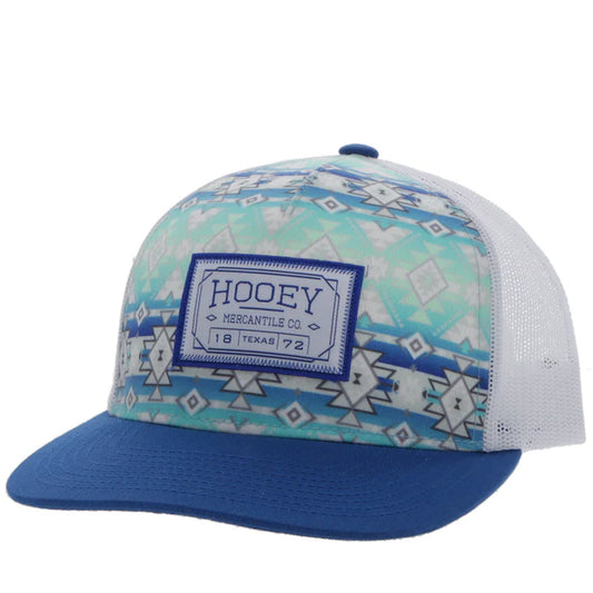 Discover Hooey "Doc" Teal/White w/Aztec Hat Quality Hooey Hats located at The Revival.