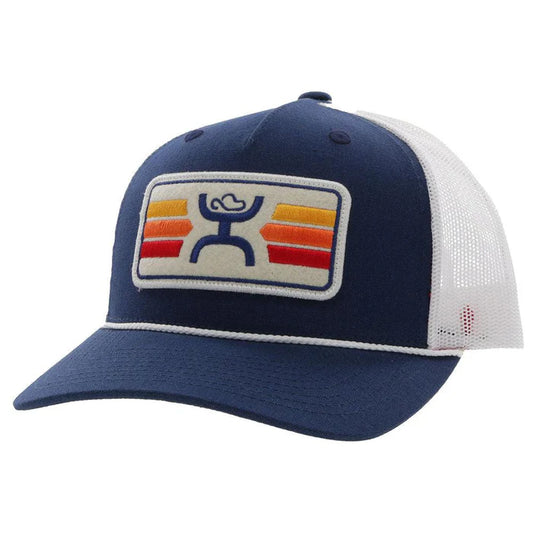 Discover Hooey "Sunset" Navy/Cream Hat Quality Hooey Hats located at The Revival.