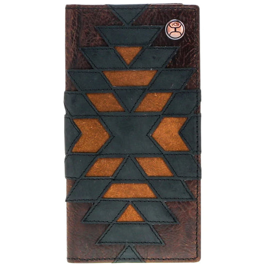 Discover "Kai" Brown/Black & Tan Patchwork Rodeo Hooey Wallet Quality Hooey Wallet located at The Revival.