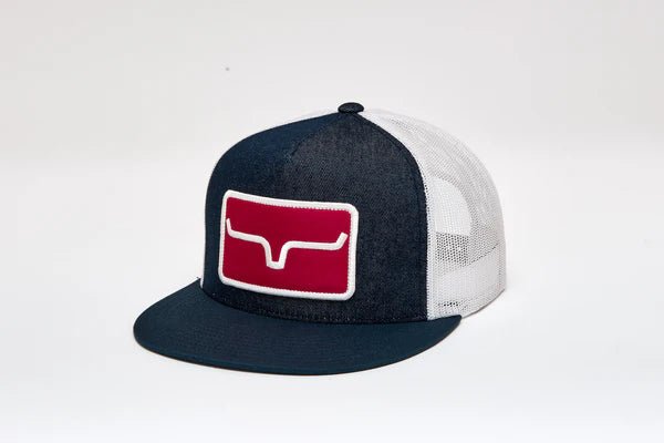 Discover Kimes Ranch Banner Venilated - Denim Quality Kimes Ranch Hats located at The Revival.