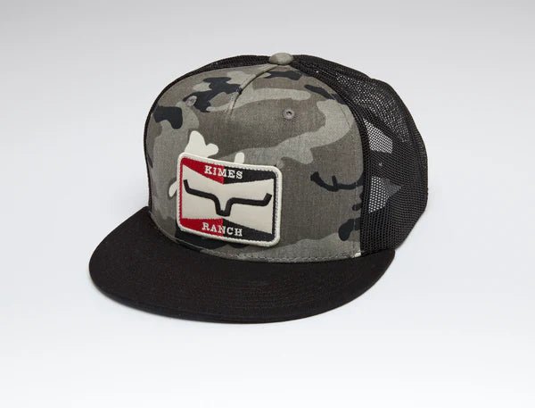 Discover Kimes Ranch Sparker Trucker Hat - Camo Quality Kimes Ranch Hats located at The Revival.