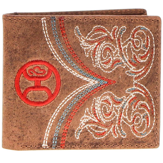 Discover "Ranger" Tan w/Embroidered Accents Bifold Hooey Wallet Quality Hooey Wallet located at The Revival.