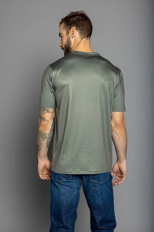 Discover Kimes Ranch American Standard Tech Tee - Sage Quality Kimes Ranch Shirt located at The Revival.