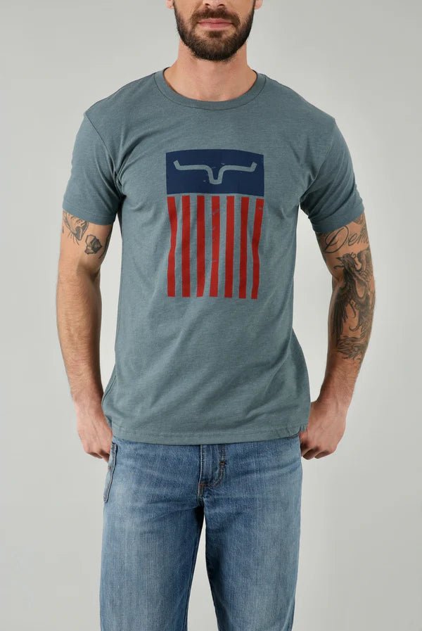 Discover Kimes Ranch Cody Tee Shirt - Indigo Quality Kimes Ranch Shirt located at The Revival.