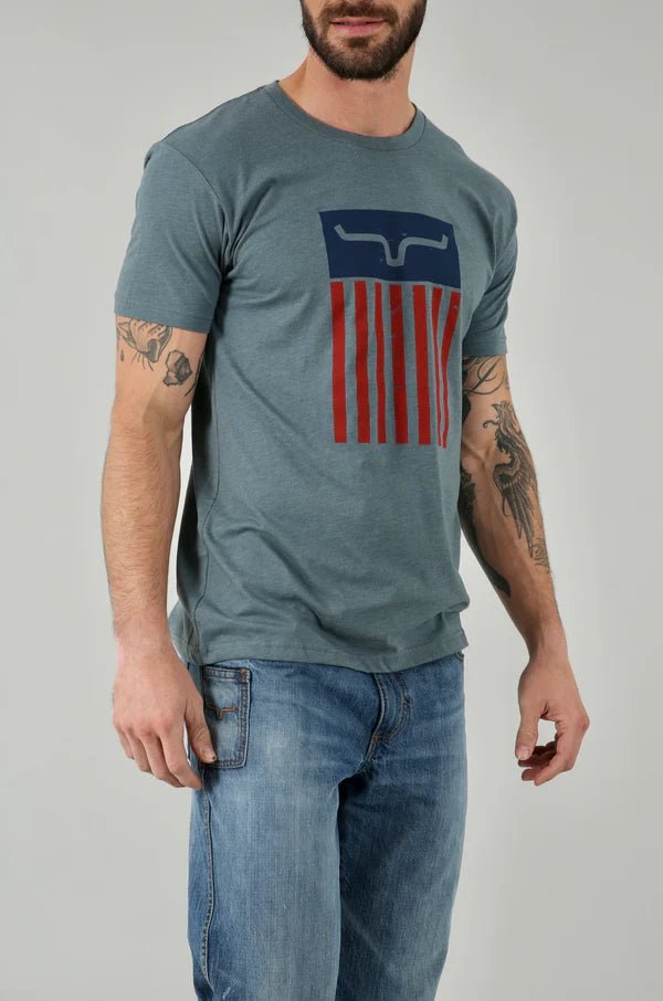 Discover Kimes Ranch Cody Tee Shirt - Indigo Quality Kimes Ranch Shirt located at The Revival.