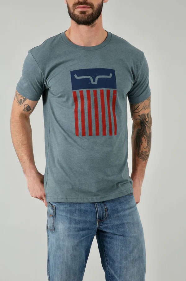 Discover Kimes Ranch Cody Tee Shirt - Indigo Quality Kimes Ranch Shirt located at The Revival.