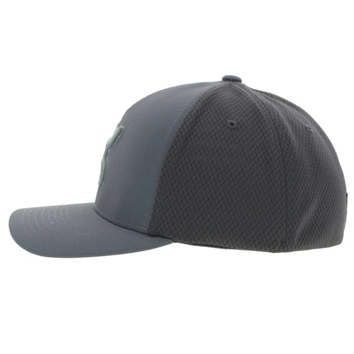 Discover Hooey "Coach" Grey Flexfit Hat - (Green/Silver Logo) Quality Hooey Hats located at The Revival.