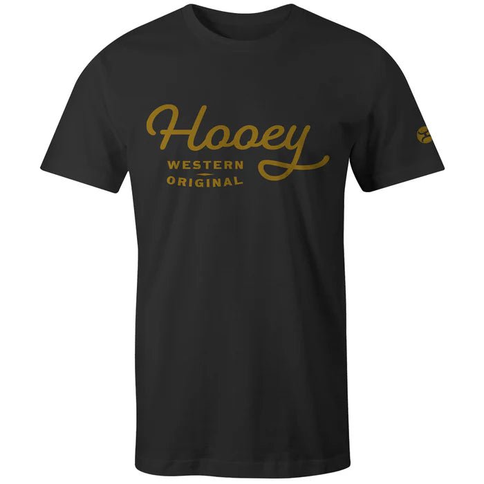 Discover Hooey "OG" Black T-shirt SKU: HT1566BK - S Quality Hooey Shirt located at The Revival.