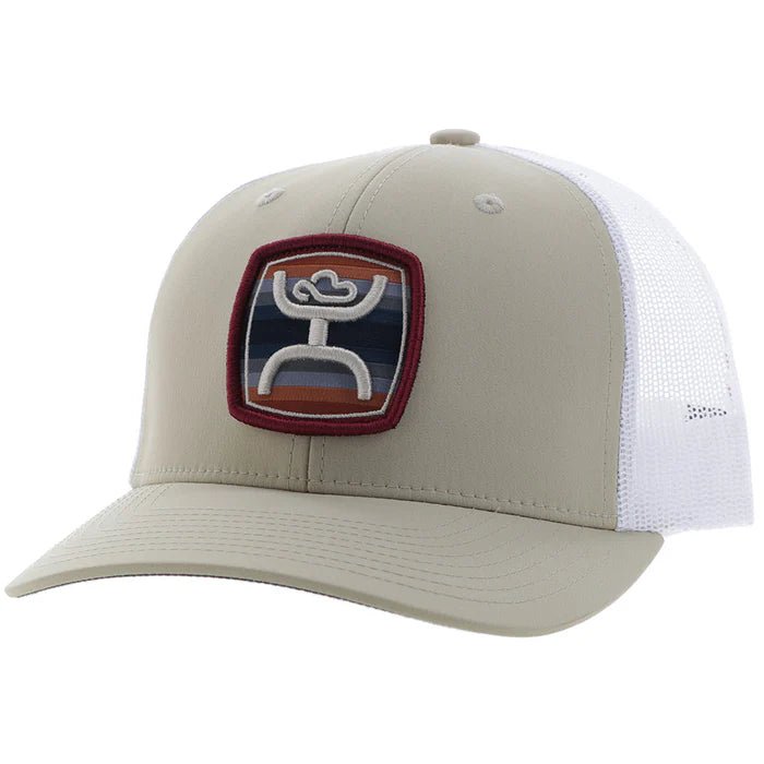 Discover Hooey "Zenith" Hat Tan/White w/ Serape Patch Quality Hooey Hats located at The Revival.