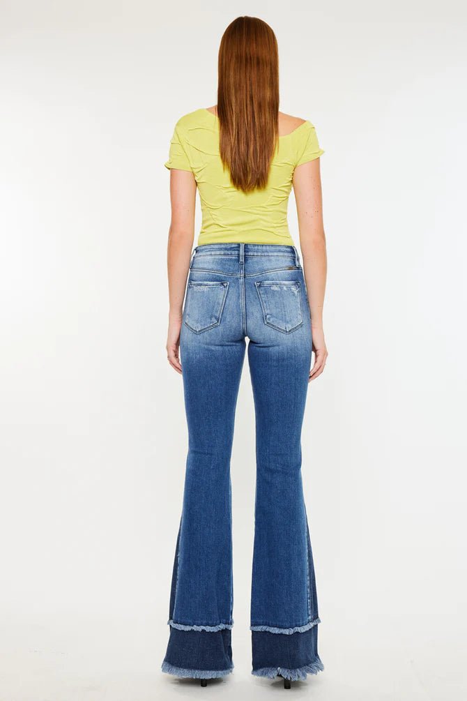 Discover Kancan Kacey High Rise Flare Jeans Quality Kancan Jeans located at The Revival.