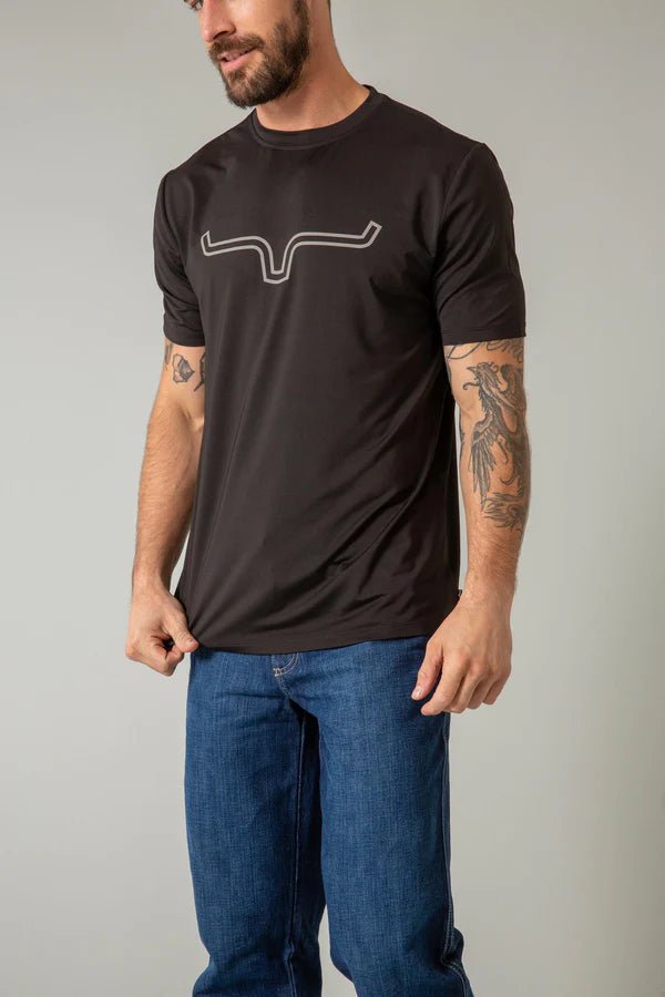 Discover Kimes Ranch Outlier Tech Tee Shirt - Black Quality Kimes Ranch Shirt located at The Revival.