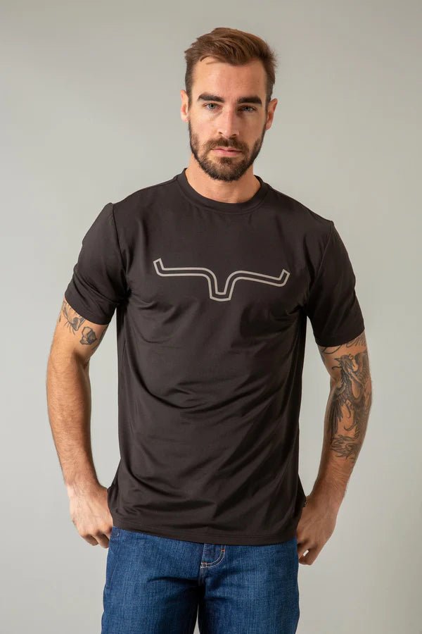 Discover Kimes Ranch Outlier Tech Tee Shirt - Black Quality Kimes Ranch Shirt located at The Revival.