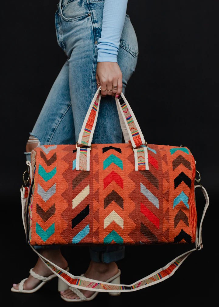 Discover Panache Apparel Co. Good Karma Duffel Quality Panache Apparel Co. Duffel Bag located at The Revival.