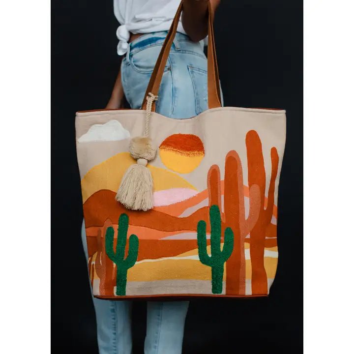 Discover Panache Apparel Co. Desert Scene Tote Quality Panache Apparel Co. Tote located at The Revival.