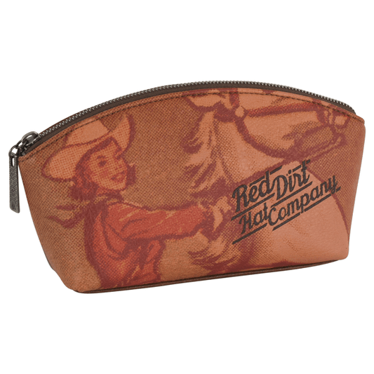 Discover Red Dirt Hat Co. Ladies Vintage Cowgirl Dome Cosmetic Pouch Quality Red Dirt Hat Co. Cosmetic Bag at The Revival.