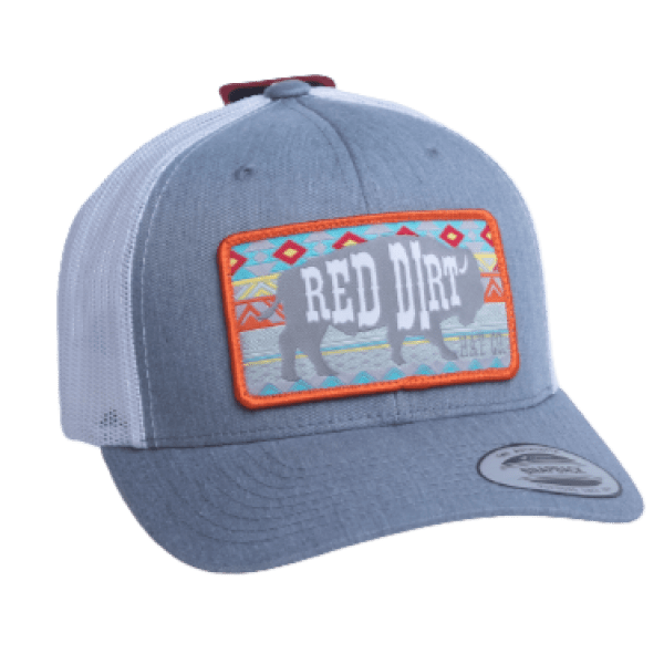 Discover Red Dirt Hat Co. Aztec Buffalo - Heather Grey Quality Red Dirt Hat Co. Hats located at The Revival.