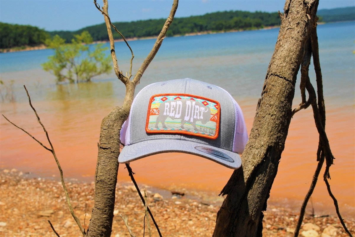 Discover Red Dirt Hat Co. Aztec Buffalo - Heather Grey Quality Red Dirt Hat Co. Hats located at The Revival.