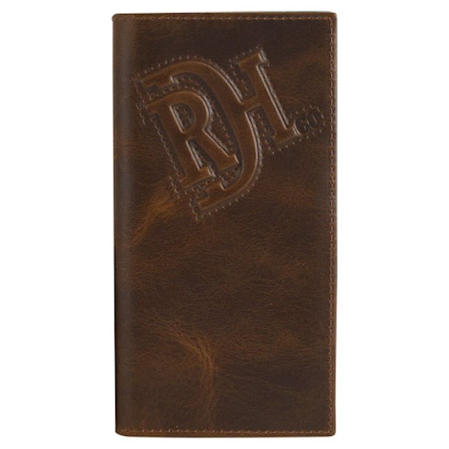 Discover Red Dirt Hat Co. RODEO WALLET BROWN W/RAISED LOGO Quality Red Dirt Hat Co. Wallet located at The Revival.