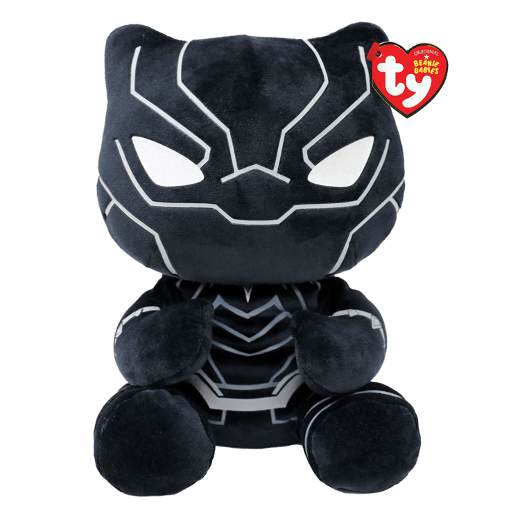 Discover Ty Beanie Babies Black Panther - From Marvel (Medium) Quality Ty Stuffed Animal located at The Revival.