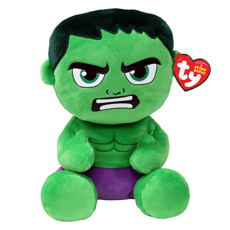 Discover Ty Beanie Babies Hulk - From Marvel (Medium) Quality Ty Stuffed Animal located at The Revival.