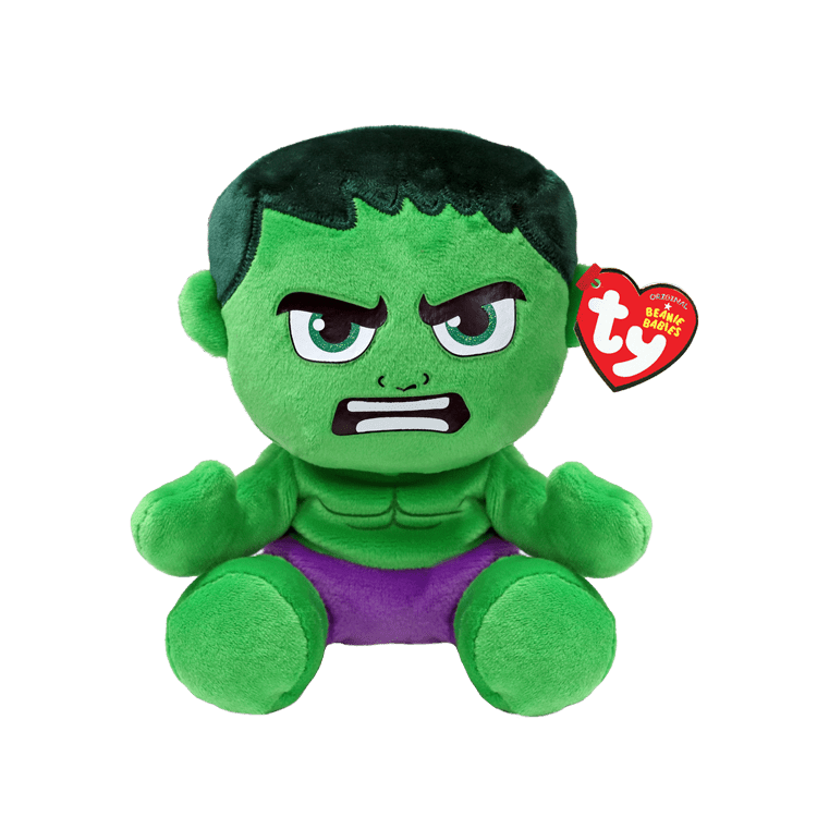 Discover Ty Beanie Babies Hulk - From Marvel (Medium) Quality Ty Stuffed Animal located at The Revival.