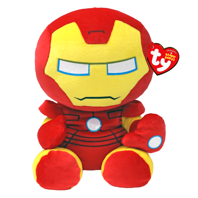 Discover Ty Beanie Babies Iron Man - From Marvel (Medium) Quality Ty Stuffed Animal located at The Revival.