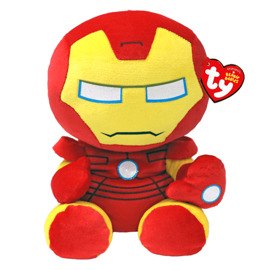 Discover Ty Beanie Babies Iron Man - From Marvel (Medium) Quality Ty Stuffed Animal located at The Revival.