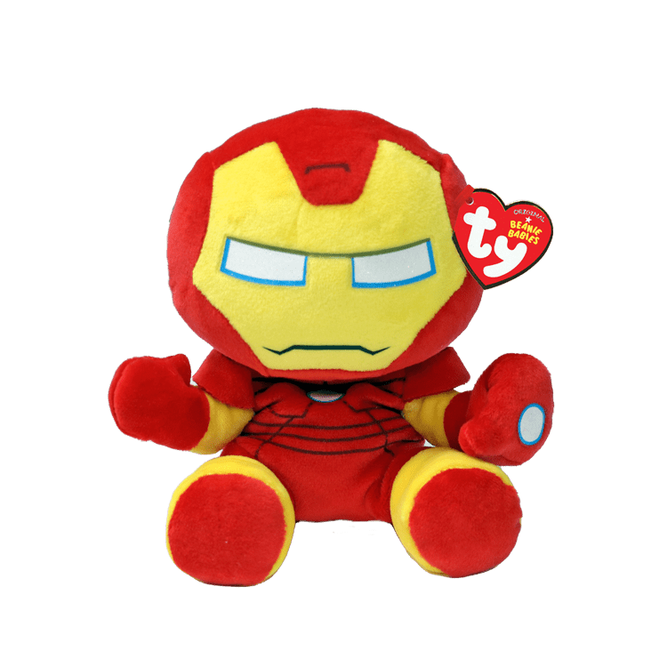 Discover Ty Beanie Babies Iron Man - From Marvel (Medium) Quality Ty Stuffed Animal located at The Revival.