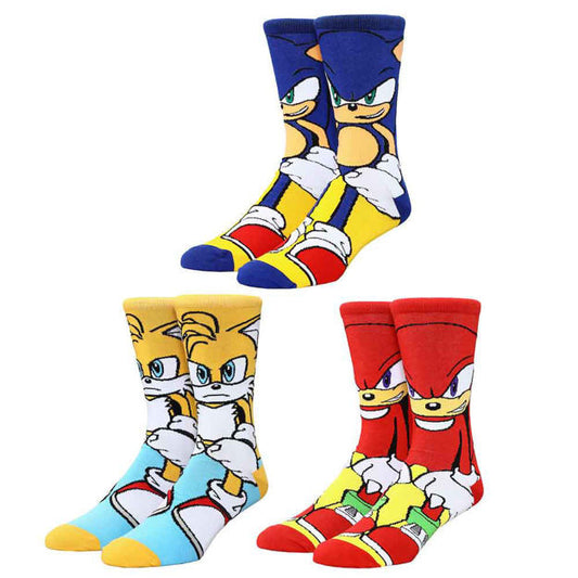 Sonic the Hedgehog 2 Characters 5 Pair Crew Socks