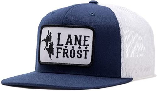 Lane Frost Midnight Navy White Bronco Patch, Blue