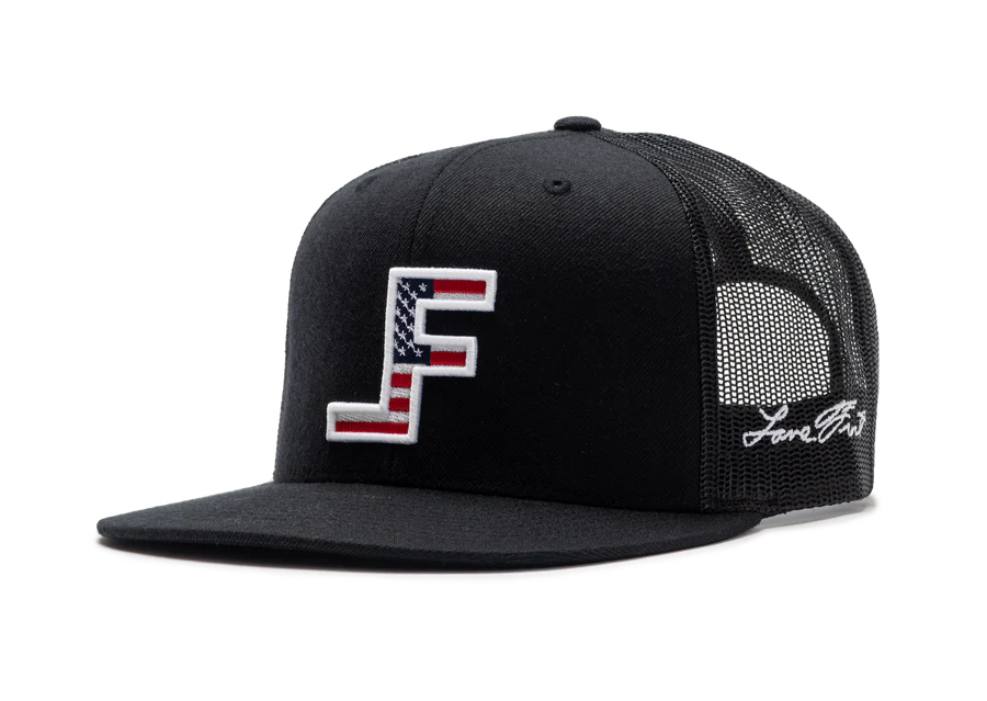 Lane Frost Patriot Black USA Flag Cap