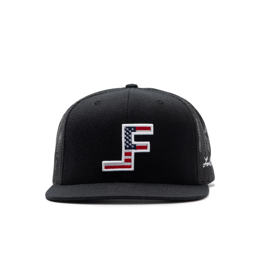 Lane Frost Patriot Black USA Flag Cap